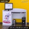 Psací stůl Happy B06 - super zajíček (Barva bílá)