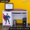 Psací stůl Happy B06 - superman (Barva bílá)