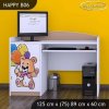 Psací stůl Happy B06 - šťastný medvídek (Barva bílá)