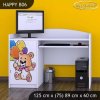 Psací stůl Happy B06 - šťastný medvídek (Barva bílá)
