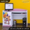Psací stůl Happy B06 - šťastný medvídek (Barva bílá)