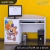 Psací stůl Happy B06 - šťastný medvídek (Barva bílá)