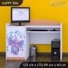 Psací stůl Happy B06 - stříkající sloník (Barva bílá)