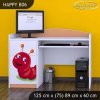 Psací stůl Happy B06 -  veselá housenka (Barva bílá)