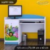 Psací stůl Happy B06 -  veselý zvěřinec (Barva bílá)