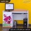 Psací stůl Happy B06 -  začarovaný domeček (Barva bílá)