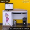 Psací stůl Happy B06 -  zamilovaný skřítek (Barva bílá)