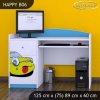 Psací stůl Happy B06 - žluté auto (Barva bílá)
