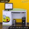 Psací stůl Happy B06 - žluté auto (Barva bílá)