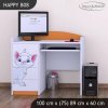 Psací stůl Happy B08 -  bílá kočička (Barva bílá)