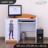 Psací stůl Happy B08 -  princ a princezna (Barva bílá)