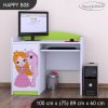Psací stůl Happy B08 -  princezna a jednorožec (Barva bílá)