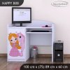 Psací stůl Happy B08 -  princezna a jednorožec (Barva bílá)