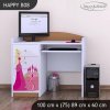 Psací stůl Happy B08 - princezna se zámkem (Barva bílá)