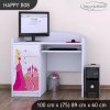Psací stůl Happy B08 - princezna se zámkem (Barva bílá)