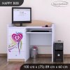 Psací stůl Happy B08 - pejsek a srdce (Barva bílá)
