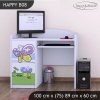 Psací stůl Happy B08 - motýl s květinou (Barva bílá)
