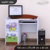 Psací stůl Happy B08 - motýl s květinou (Barva bílá)