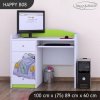 Psací stůl Happy B08 - medvídek v autě (Barva bílá)