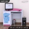 Psací stůl Happy B08 - modrý slon (Barva bílá)