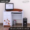Psací stůl Happy B08 - pejsek a kočička (Barva bílá)