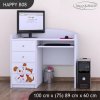 Psací stůl Happy B08 - pejsek a kočička (Barva bílá)