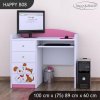 Psací stůl Happy B08 - pejsek a kočička (Barva bílá)