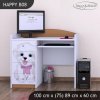 Psací stůl Happy B08 - pejsek s mašlí (Barva bílá)