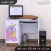 Psací stůl Happy B08 -  růžový dráček (Barva bílá)