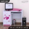 Psací stůl Happy B08 - padající srdce (Barva bílá)