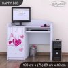 Psací stůl Happy B08 - padající srdce (Barva bílá)