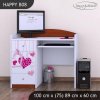 Psací stůl Happy B08 - padající srdce (Barva bílá)