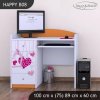 Psací stůl Happy B08 - padající srdce (Barva bílá)