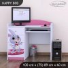 Psací stůl Happy B08 - super zajíček (Barva bílá)