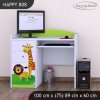 Psací stůl Happy B08 - veselý zvěřinec (Barva bílá)