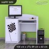Psací stůl Happy B09 - auto s vlajkou (Barva bílá)