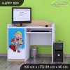 Psací stůl Happy B09 - bořek stavitel (Barva bílá)