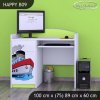 Psací stůl Happy B09 - velká loď (Barva bílá)