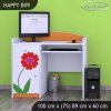 Psací stůl Happy B09 - dva květy (Barva bílá)