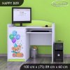 Psací stůl Happy B09 - medvídci s balónky (Barva bílá)