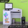 Psací stůl Happy B09 - medvídci s balónky (Barva bílá)