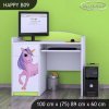 Psací stůl Happy B09 - jednorožec (Barva bílá)