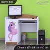 Psací stůl Happy B09 - jednorožec (Barva bílá)