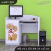 Psací stůl Happy B09 - pejsek (Barva bílá)