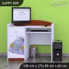 Psací stůl Happy B09 -  medvídek v autě (Barva bílá)