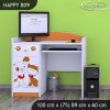 Psací stůl Happy B09 -  pejsek a kočička (Barva bílá)