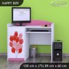 vyr 26968 biurko happy b09 rozowe auto z balonami 3