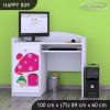 Psací stůl Happy B09 -  růžový hříbeček (Barva bílá)
