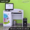 Psací stůl Happy B09 -  slimák (Barva bílá)