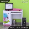 Psací stůl Happy B09 -  slimák (Barva bílá)